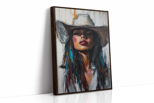 Brown Framed Canvas image 1