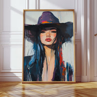 Gallery image 6 for Fierce Cowgirl Canvas – Western Woman Portrait Wall Art