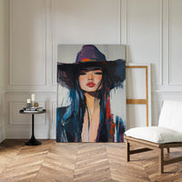 Gallery image 9 for Fierce Cowgirl Canvas – Western Woman Portrait Wall Art