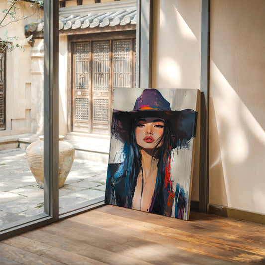 Gallery image 10 for Fierce Cowgirl Canvas – Western Woman Portrait Wall Art