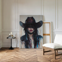 Gallery image 3 for Mystic Cowgirl Canvas – Moody Western Woman Wall Art
