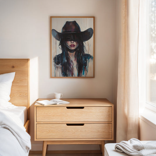 Gallery image 6 for Mystic Cowgirl Canvas – Moody Western Woman Wall Art