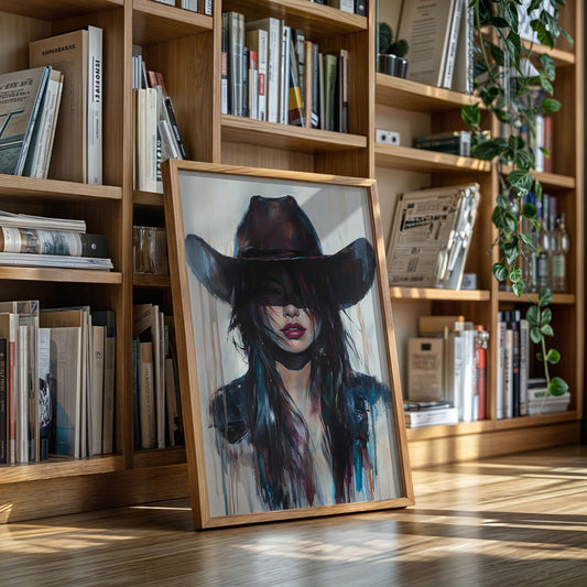 Gallery image 8 for Mystic Cowgirl Canvas – Moody Western Woman Wall Art