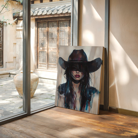 Gallery image 9 for Mystic Cowgirl Canvas – Moody Western Woman Wall Art