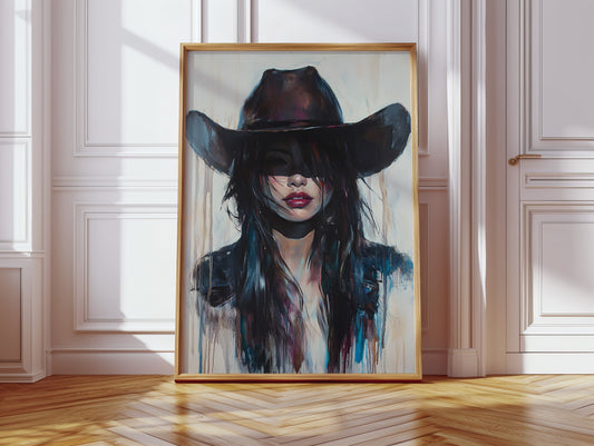 Gallery image 11 for Mystic Cowgirl Canvas – Moody Western Woman Wall Art