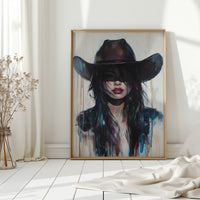 Gallery image 12 for Mystic Cowgirl Canvas – Moody Western Woman Wall Art