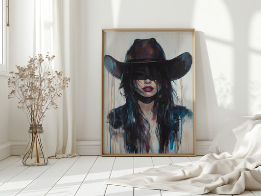 Gallery image 12 for Mystic Cowgirl Canvas – Moody Western Woman Wall Art