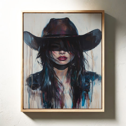 Gallery image 13 for Mystic Cowgirl Canvas – Moody Western Woman Wall Art