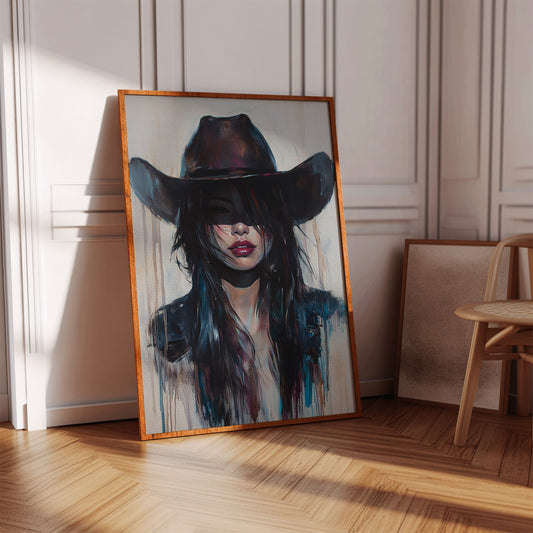 Gallery image 14 for Mystic Cowgirl Canvas – Moody Western Woman Wall Art