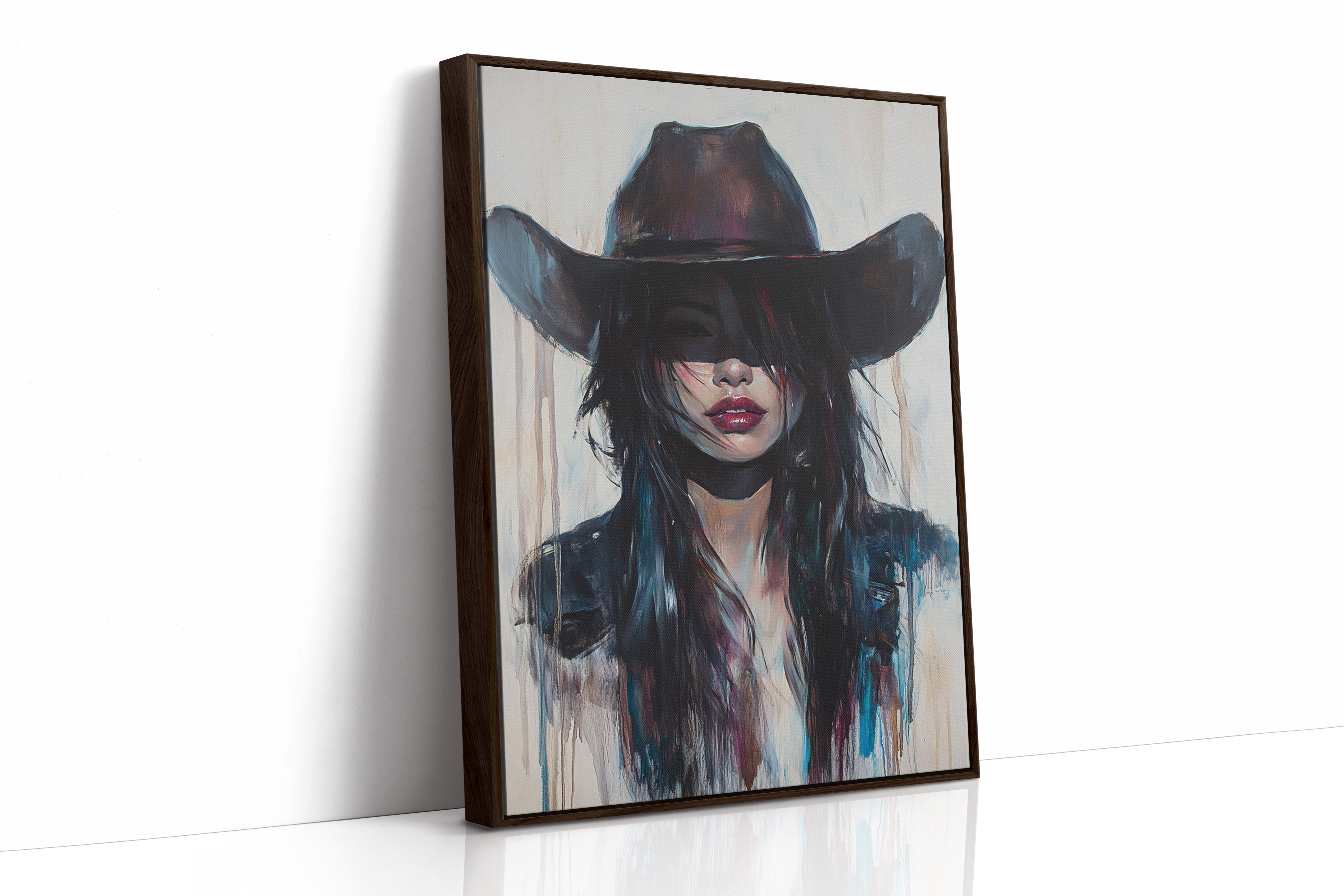 Brown Framed Canvas image 1