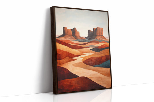 Brown Framed Canvas image 1