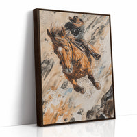 Brown Framed Canvas image 1