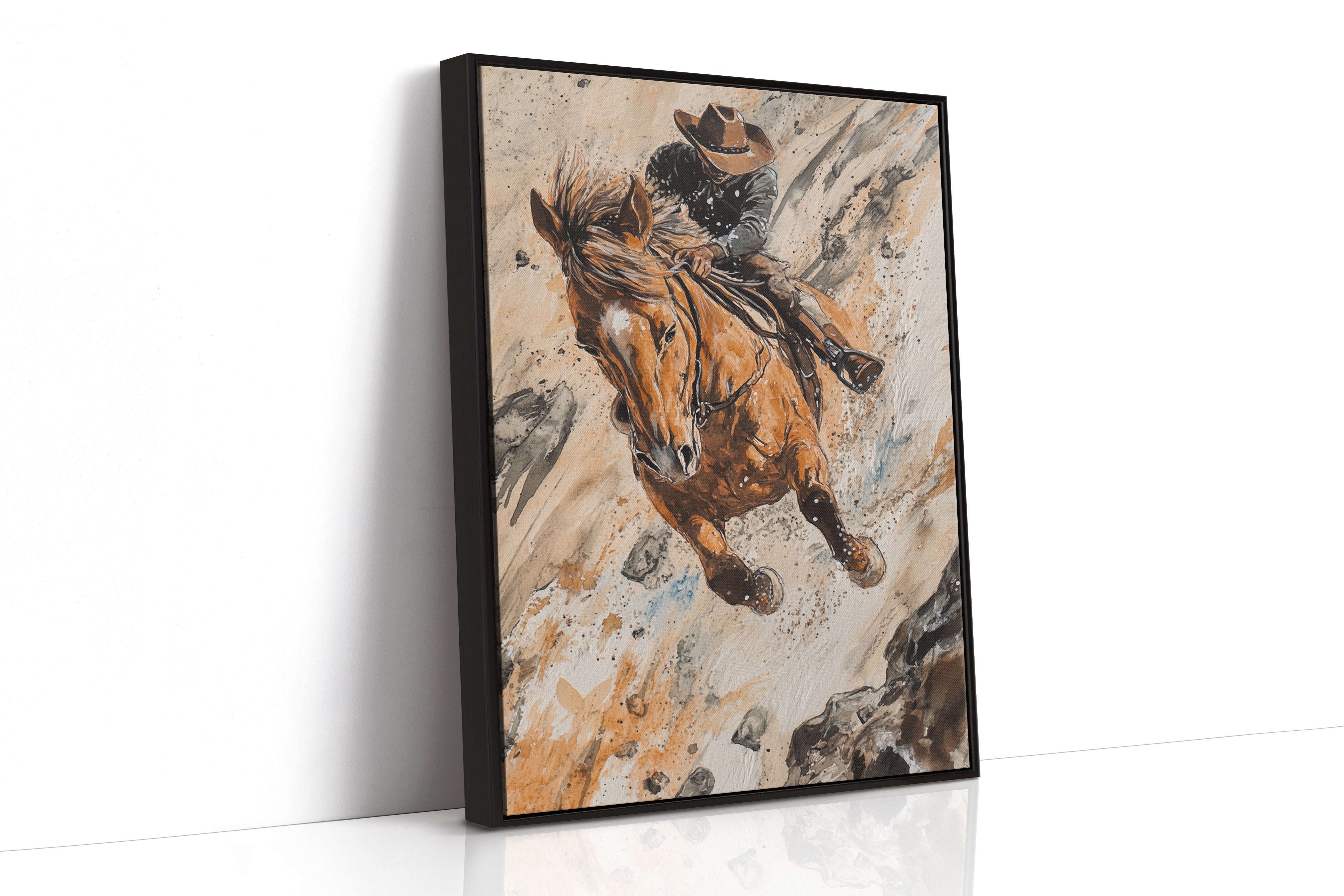 Black Framed Canvas image 1
