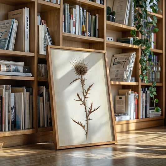 Gallery image 5 for Vintage Thistle Botanical Print – Rustic Western Floral Wall Art