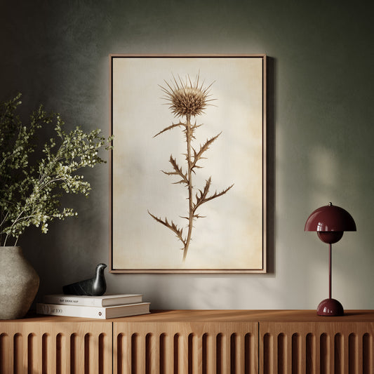 Gallery image 7 for Vintage Thistle Botanical Print – Rustic Western Floral Wall Art