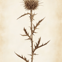 Gallery image 8 for Vintage Thistle Botanical Print – Rustic Western Floral Wall Art