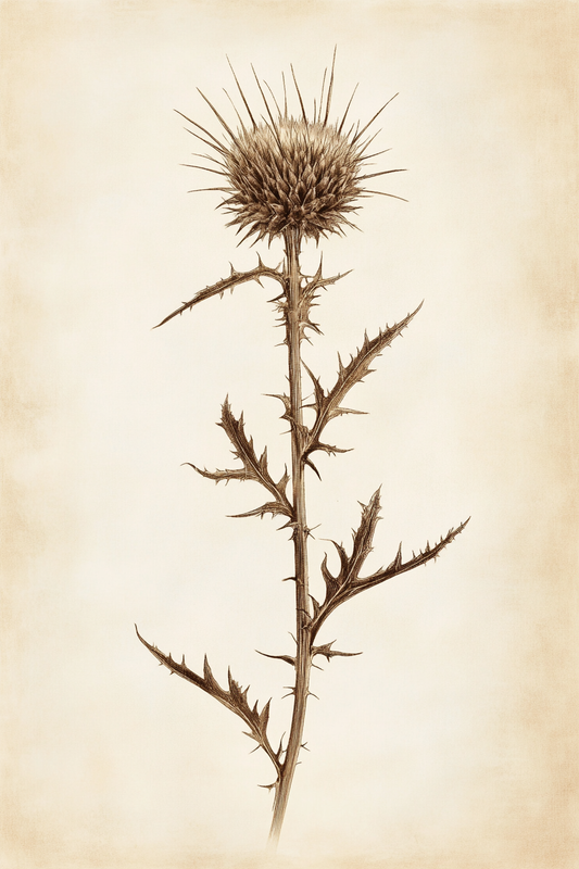 Gallery image 8 for Vintage Thistle Botanical Print – Rustic Western Floral Wall Art