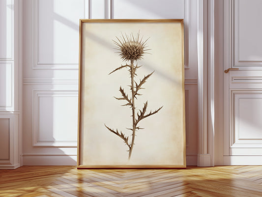 Gallery image 15 for Vintage Thistle Botanical Print – Rustic Western Floral Wall Art
