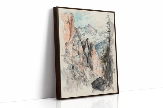 Brown Framed Canvas image 1