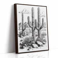 Brown Framed Canvas image 1