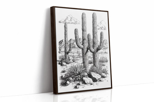 Brown Framed Canvas image 1