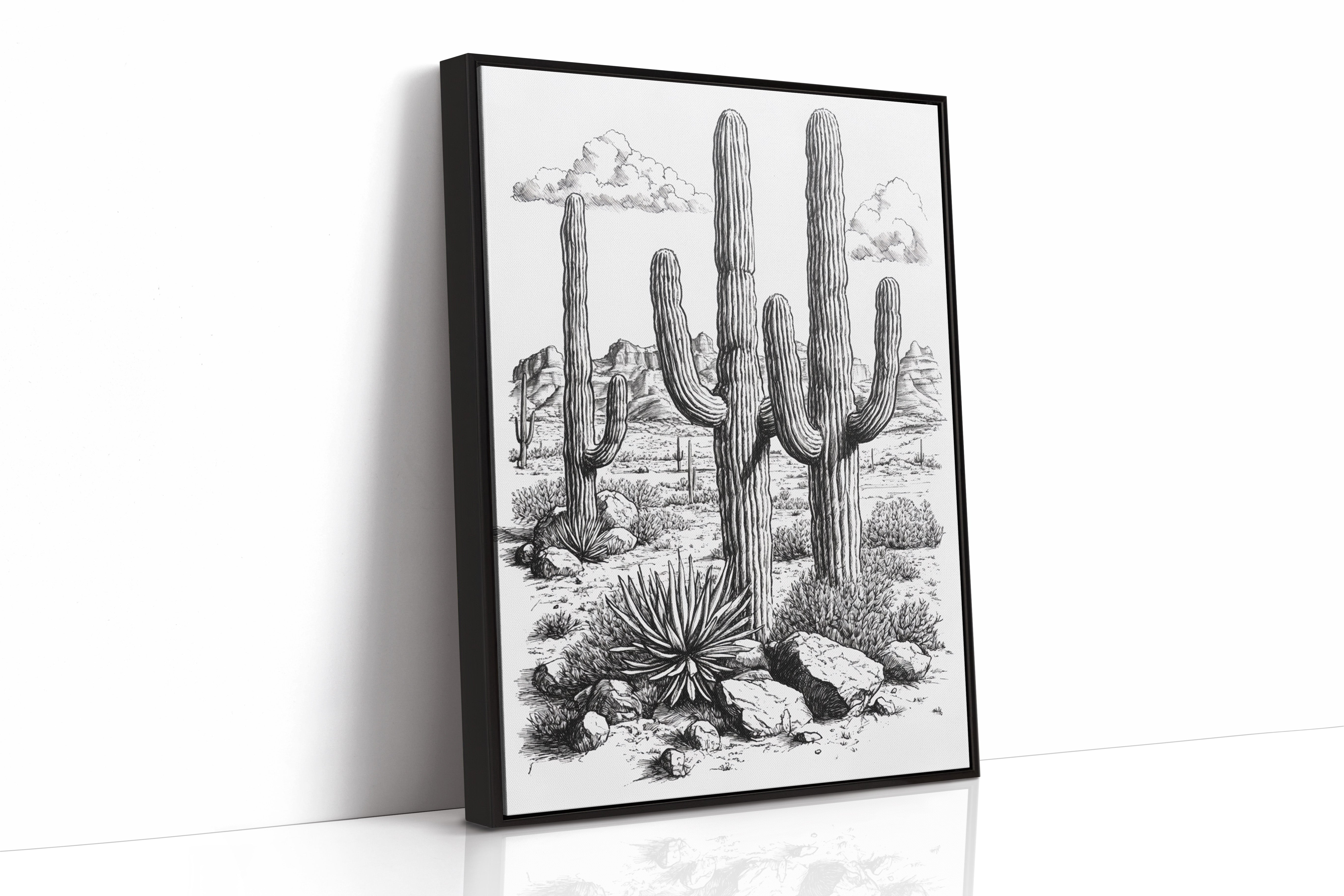Black Framed Canvas image 1