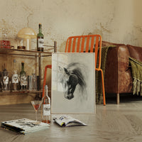 Gallery image 3 for Horse Pencil Drawing – Western Equine Wall Art