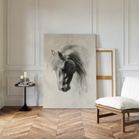 Gallery image 7 for Horse Pencil Drawing – Western Equine Wall Art