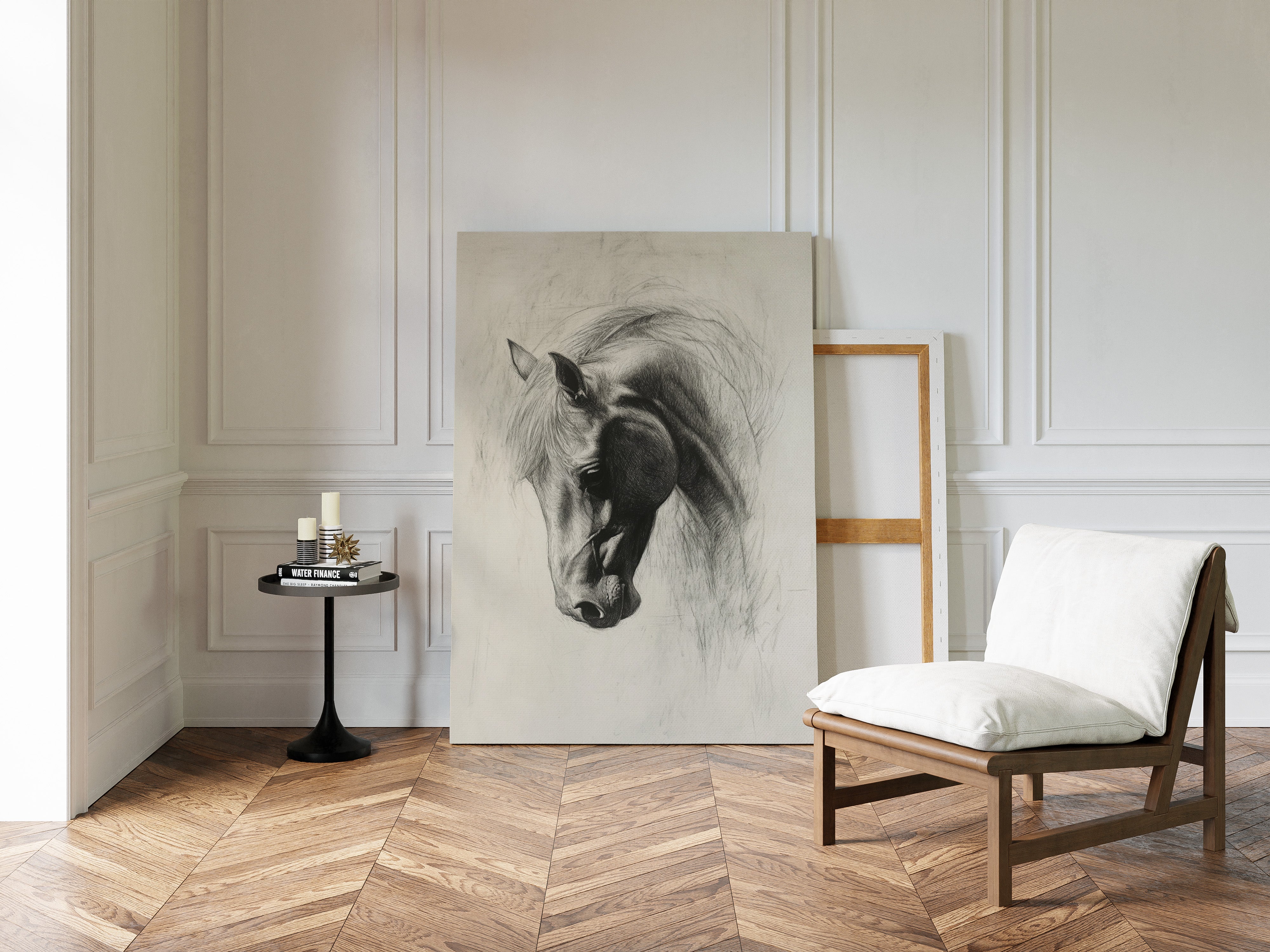 Gallery image 7 for Horse Pencil Drawing – Western Equine Wall Art