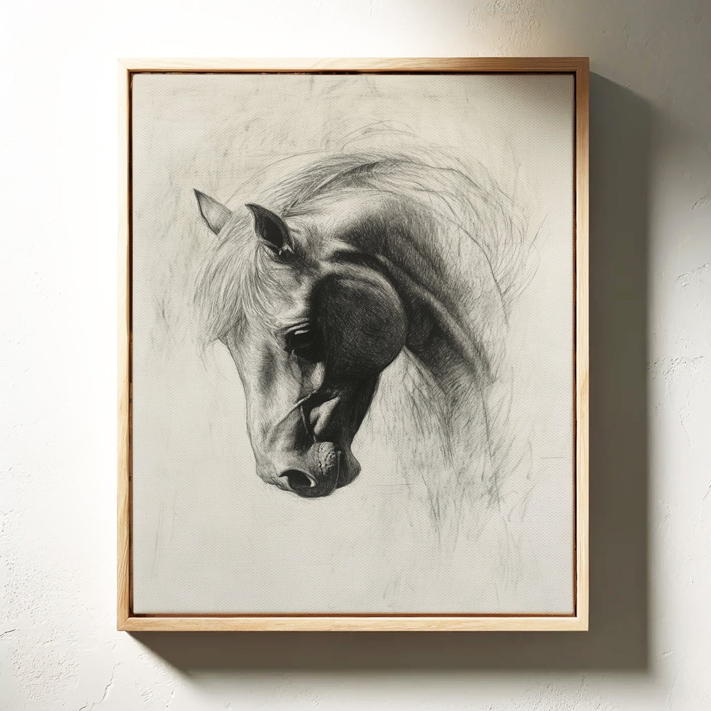 Gallery image 11 for Horse Pencil Drawing – Western Equine Wall Art