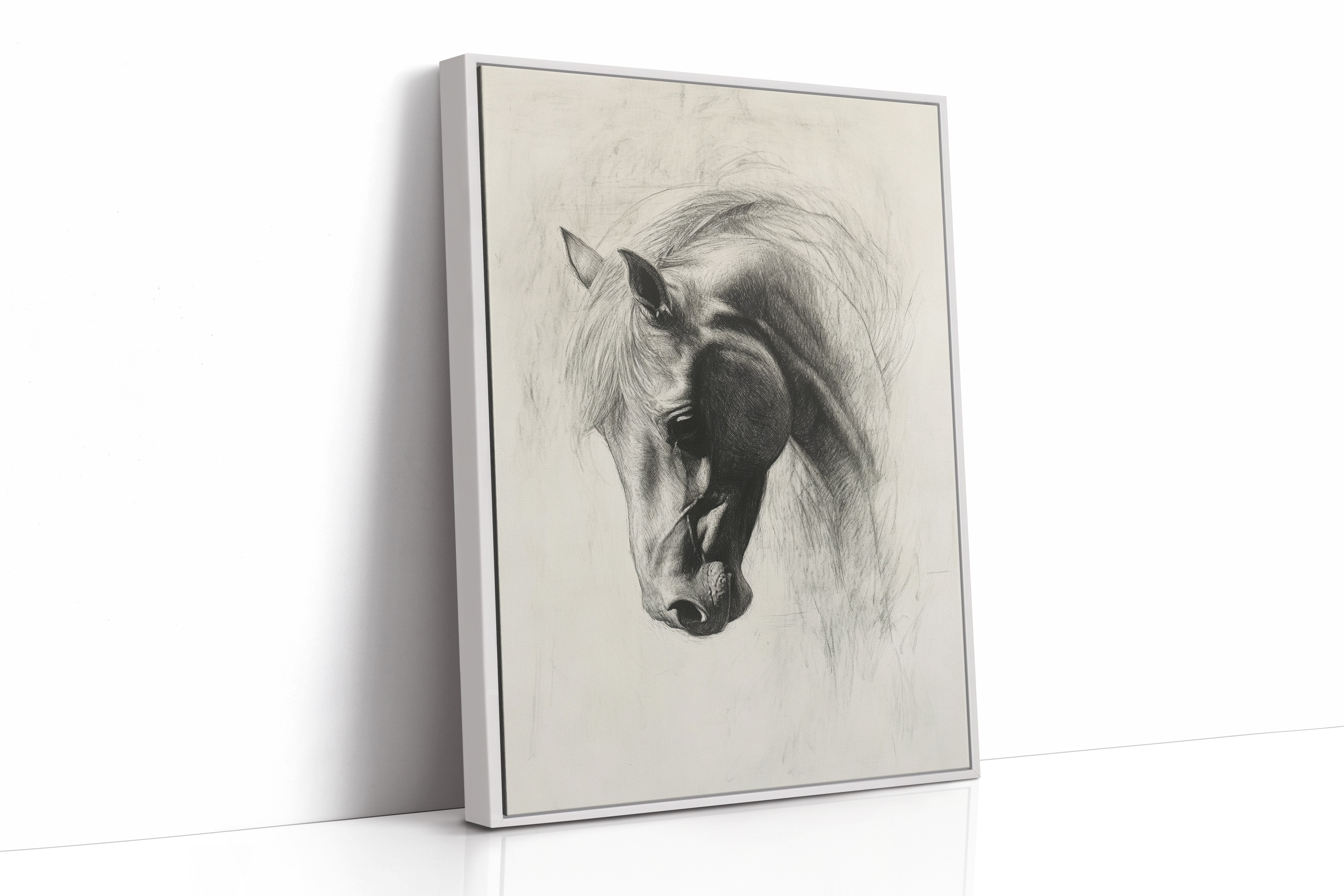 White Framed Canvas image 1
