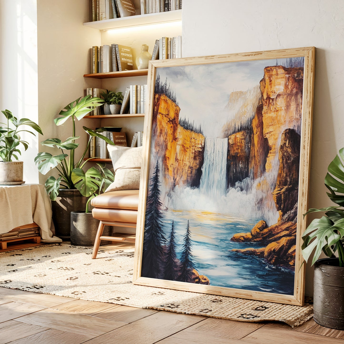 Gallery image 4 for Majestic Waterfall Canyon – Nature Landscape Wall Art