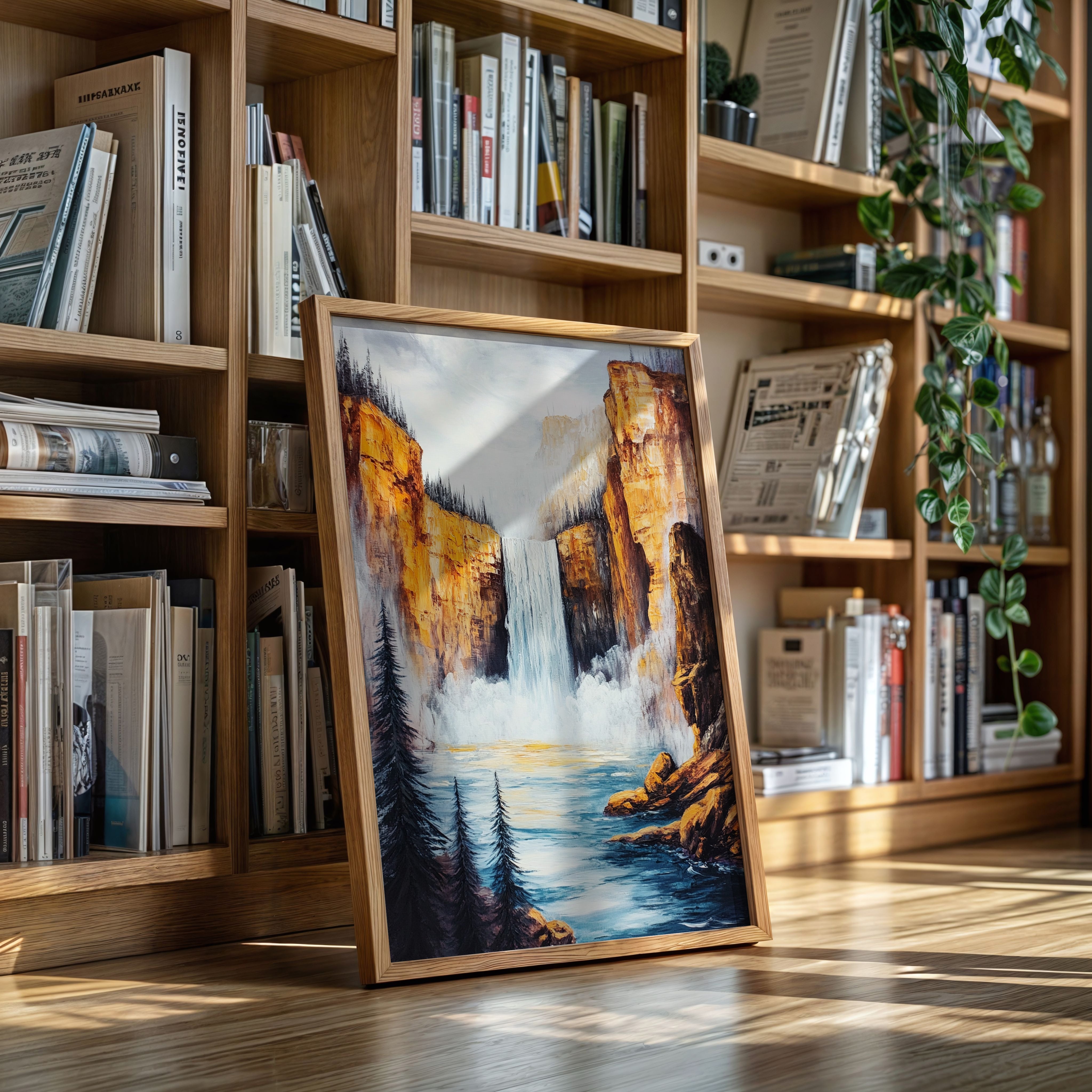 Gallery image 9 for Majestic Waterfall Canyon – Nature Landscape Wall Art