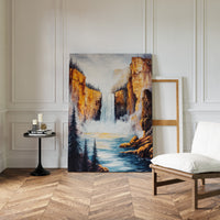 Gallery image 10 for Majestic Waterfall Canyon – Nature Landscape Wall Art