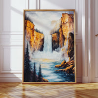 Gallery image 12 for Majestic Waterfall Canyon – Nature Landscape Wall Art