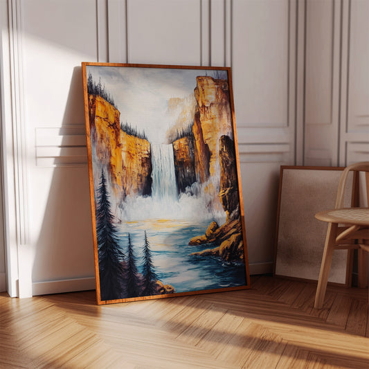 Gallery image 15 for Majestic Waterfall Canyon – Nature Landscape Wall Art