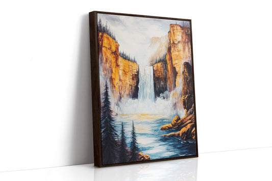 Brown Framed Canvas image 1