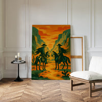 Gallery image 10 for Skeleton Riders at Sundown – Surreal Western Desert Cowboy Art Print