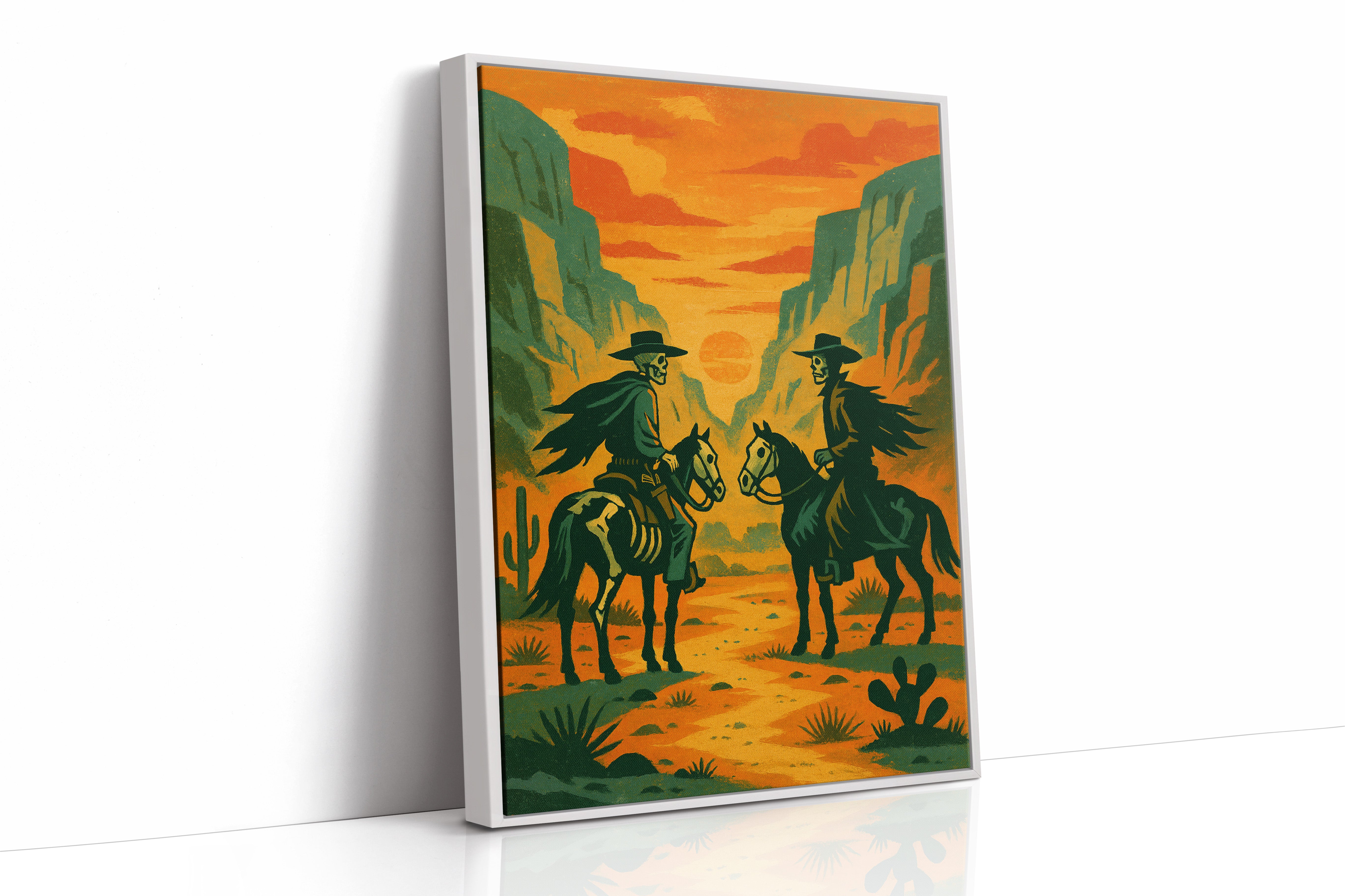 White Framed Canvas image 1