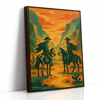 Brown Framed Canvas image 1