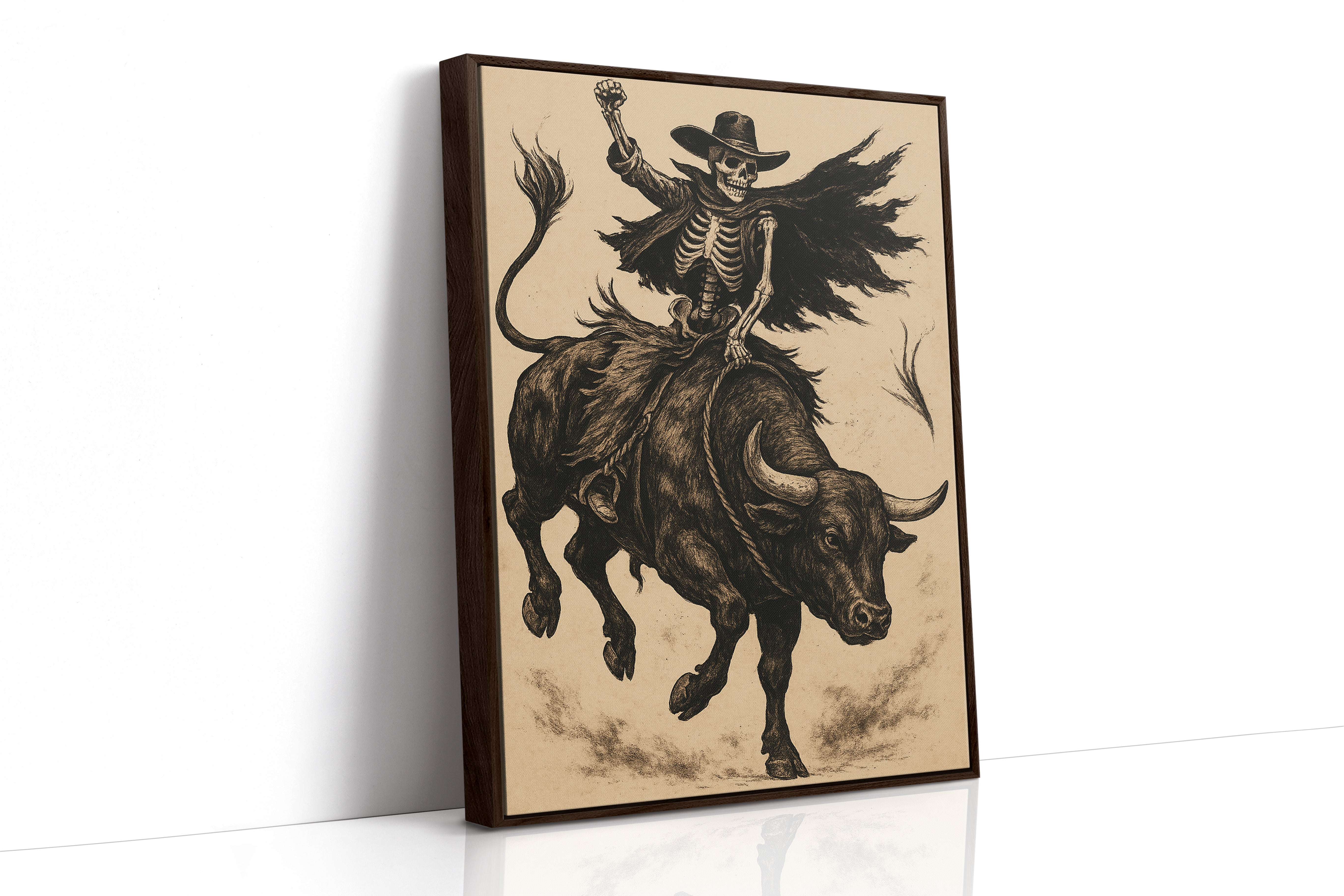 Brown Framed Canvas image 1