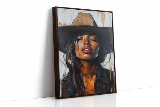 Brown Framed Canvas image 1