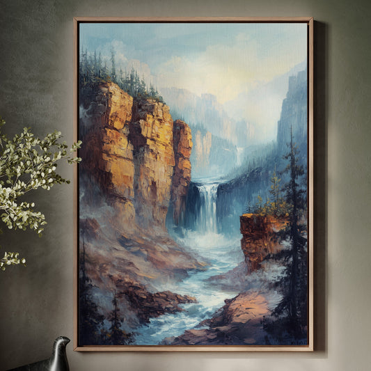 Gallery image 1 for Echo Falls – Misty Canyon Waterfall Landscape