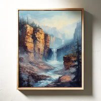 Gallery image 5 for Echo Falls – Misty Canyon Waterfall Landscape