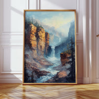 Gallery image 6 for Echo Falls – Misty Canyon Waterfall Landscape
