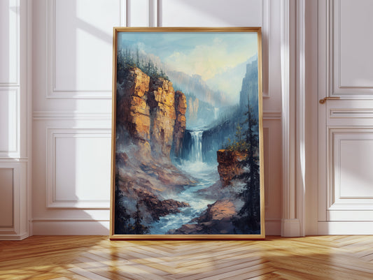 Gallery image 6 for Echo Falls – Misty Canyon Waterfall Landscape