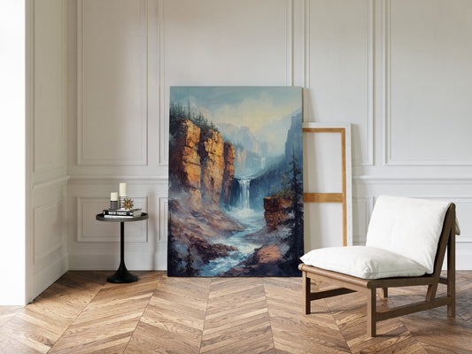 Gallery image 8 for Echo Falls – Misty Canyon Waterfall Landscape