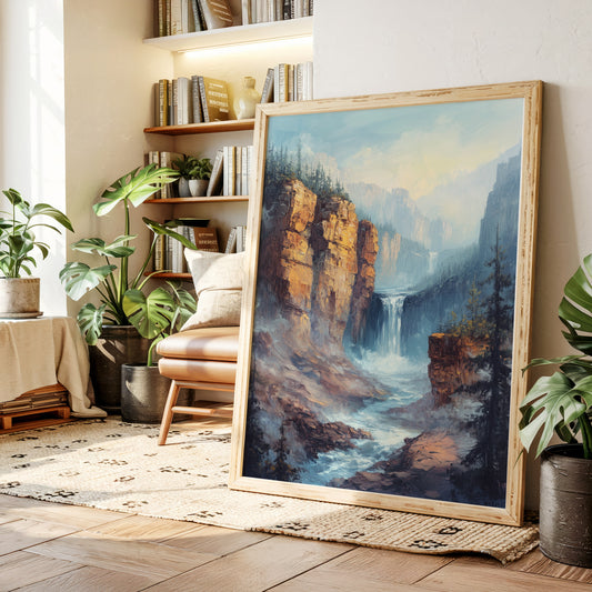 Gallery image 9 for Echo Falls – Misty Canyon Waterfall Landscape