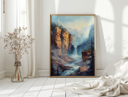 Gallery image 14 for Echo Falls – Misty Canyon Waterfall Landscape