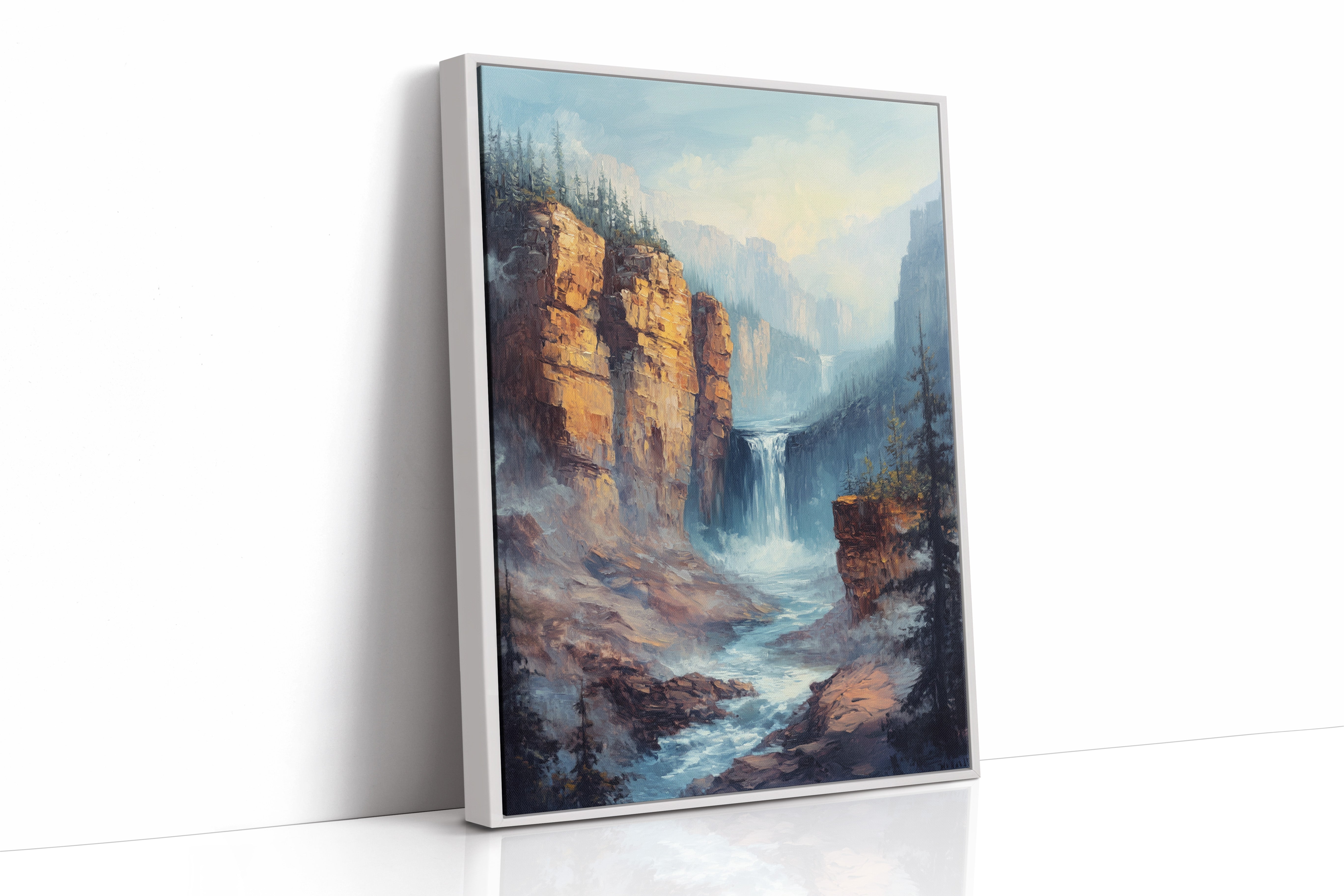 White Framed Canvas image 1